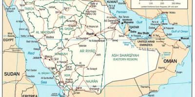 Саудаўская Аравія карта дарог