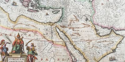 Старая карта Саудаўскай Аравіі